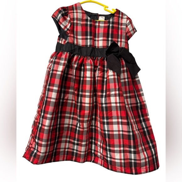 Carter's Other - Carter's Red & Black lined Toddler Dress NWOT Size 3 T perfect for the Holidays